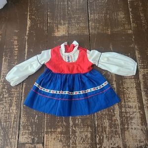 VTG Vintage Style Doll Dress Baby Girl Kids Kid